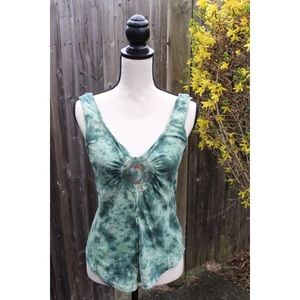 Vintage Free People Boho Tie Dye Tank Top